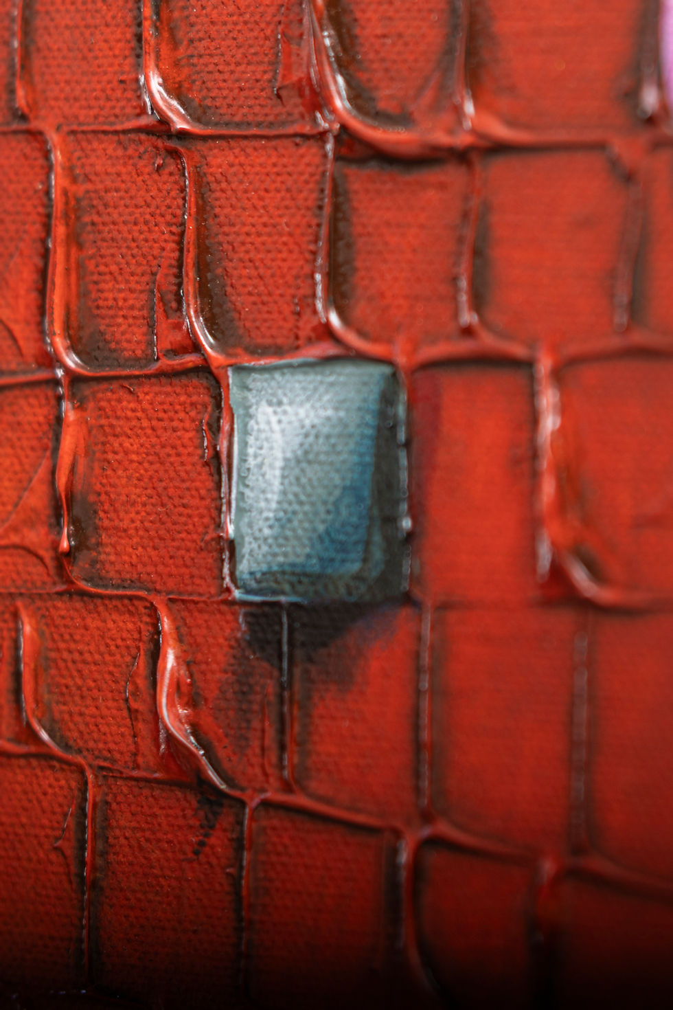 Miniaturbild: Pixels / Rot / 120 x 120 cm