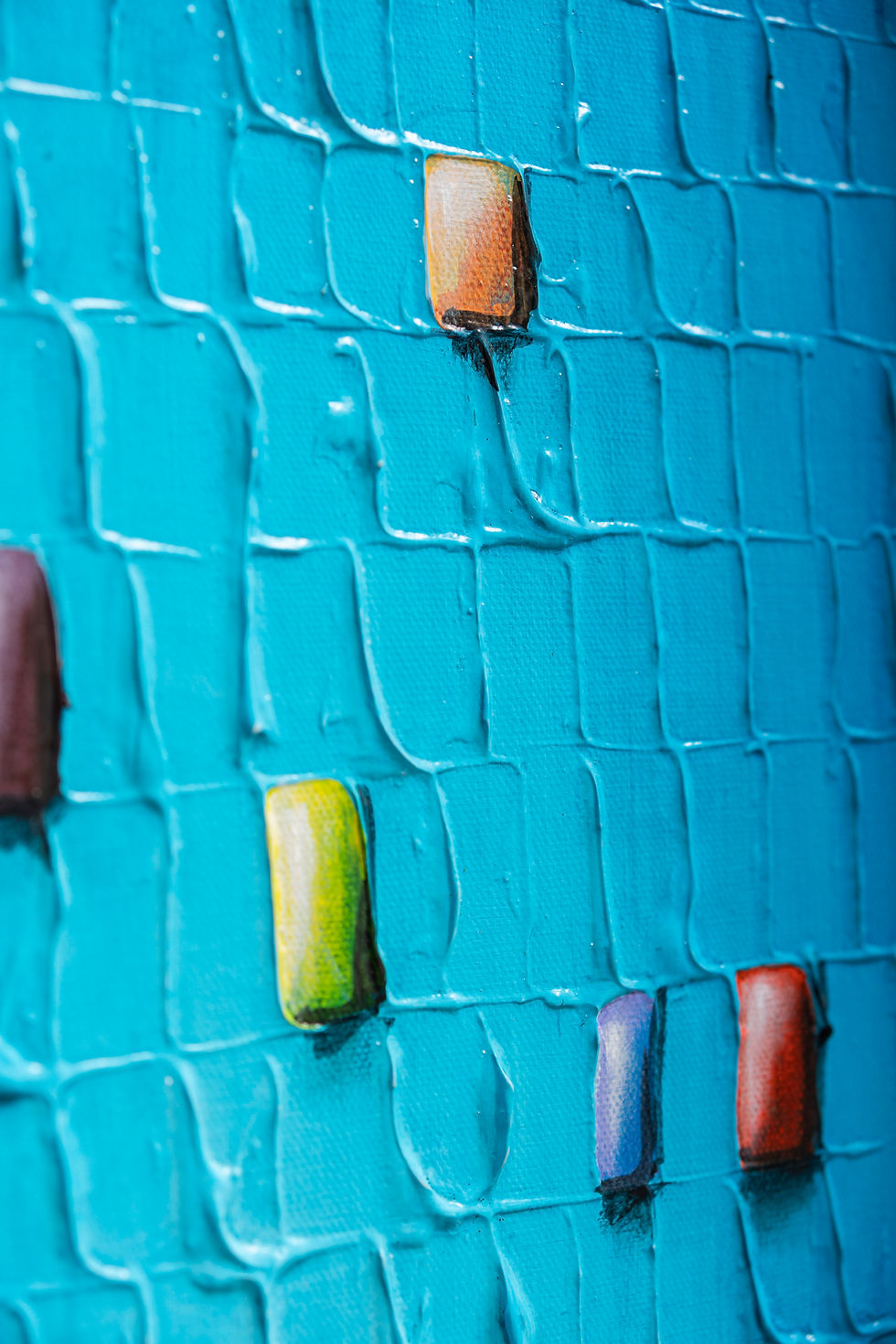 Miniaturbild: Pixels / Blau / 50 x 70 cm