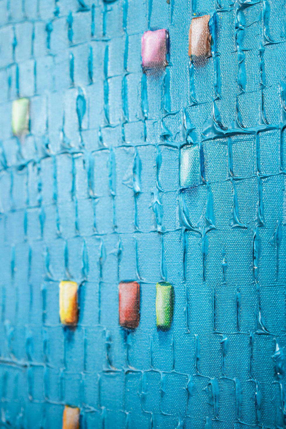 Miniaturbild: Pixels / Blau / 50 x 50 cm