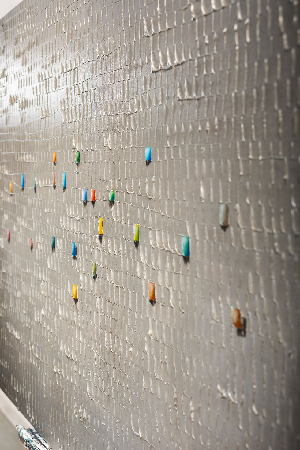 Miniaturbild: Pixels / Grau / 140 x 90 cm