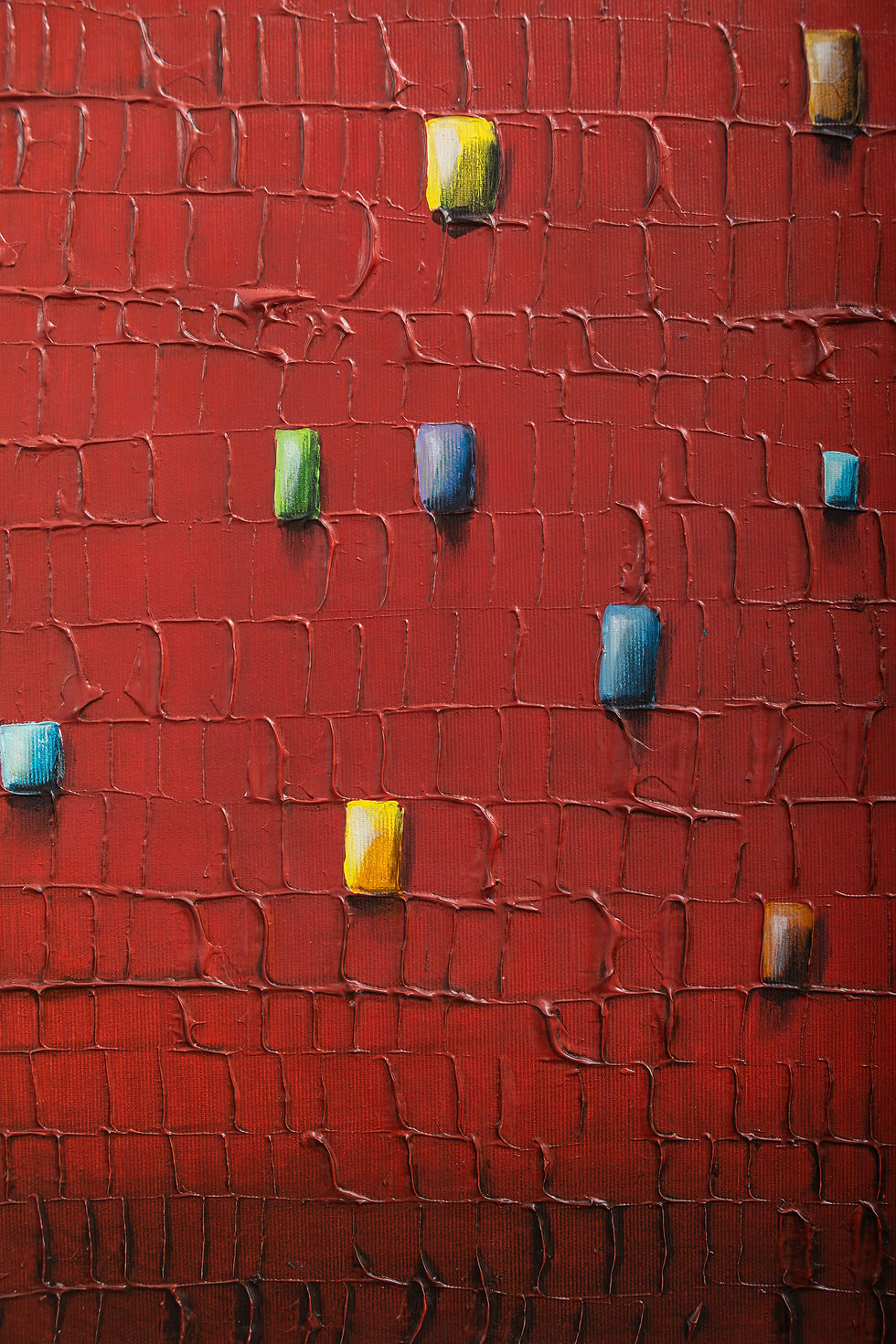 Miniaturbild: Pixels / Rot / 50 x 50 cm
