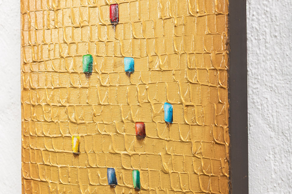 Miniaturbild: Pixels / Gold / 40 x 50 cm