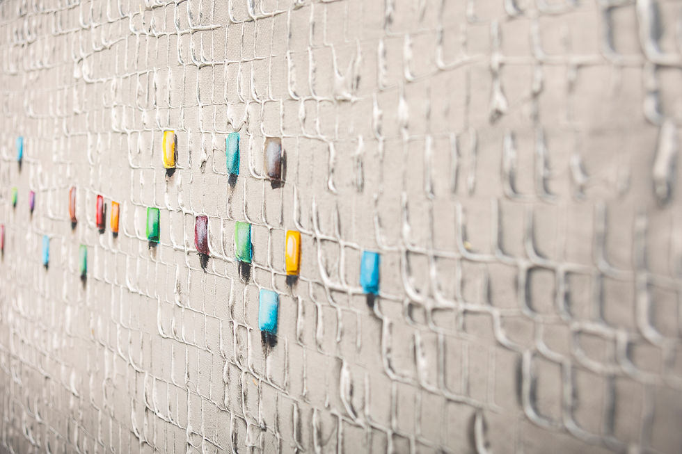 Miniaturbild: Pixels / Grau / 120 x 60 cm