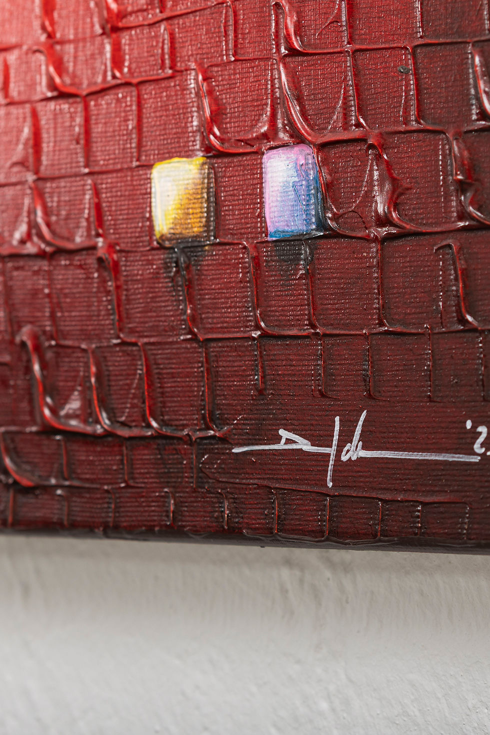 Miniaturbild: Pixels / Rot / 40 x 40 cm