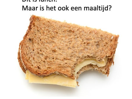 Wanneer is een lunch een maaltijd?