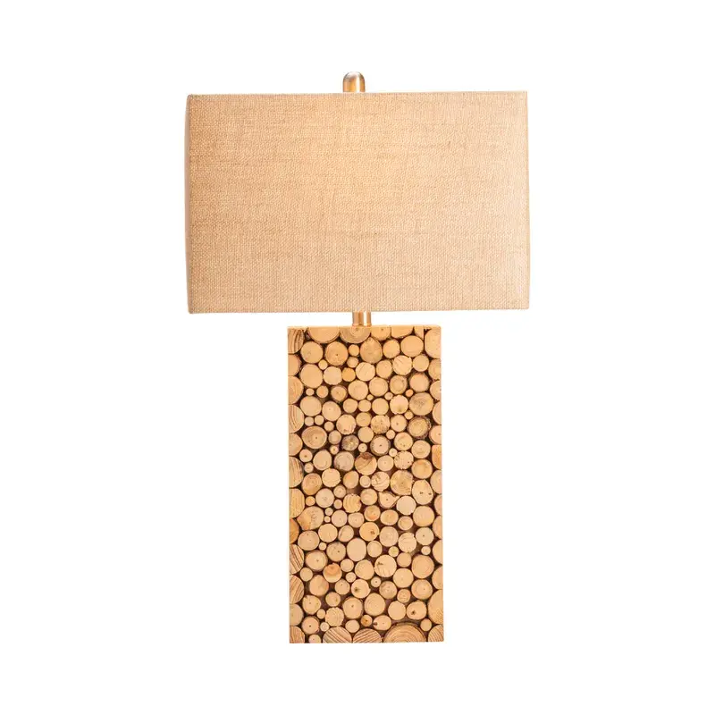 Thumbnail: Stacked Wood Table Lamp
