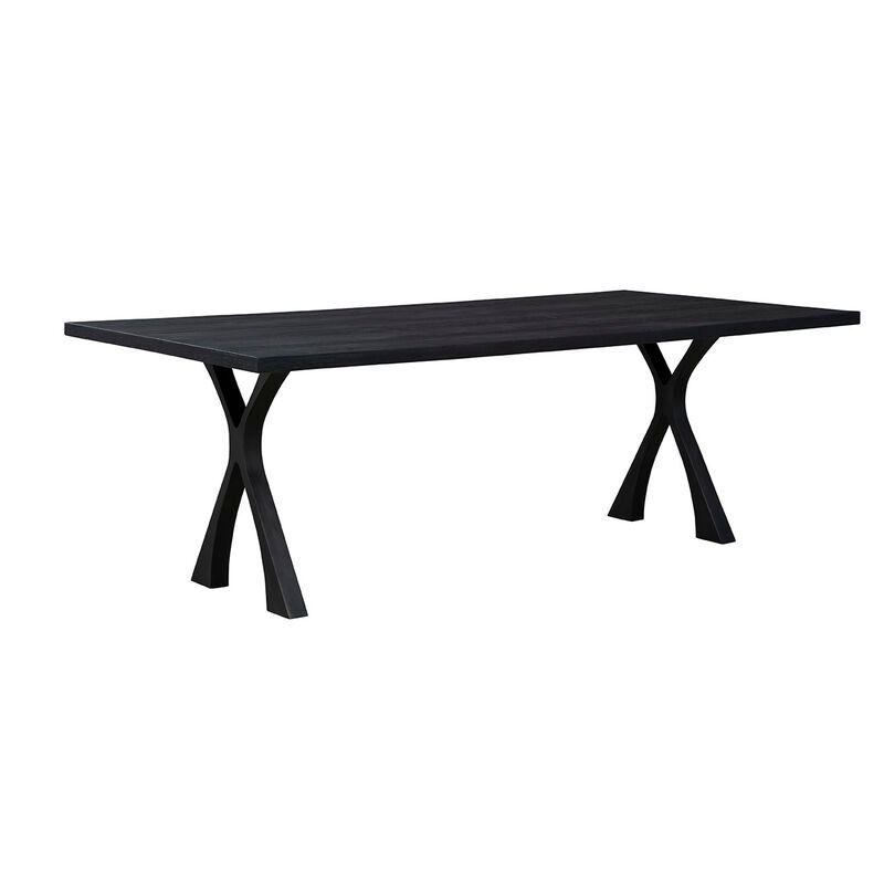 Thumbnail: Black Wishbone Dining Table