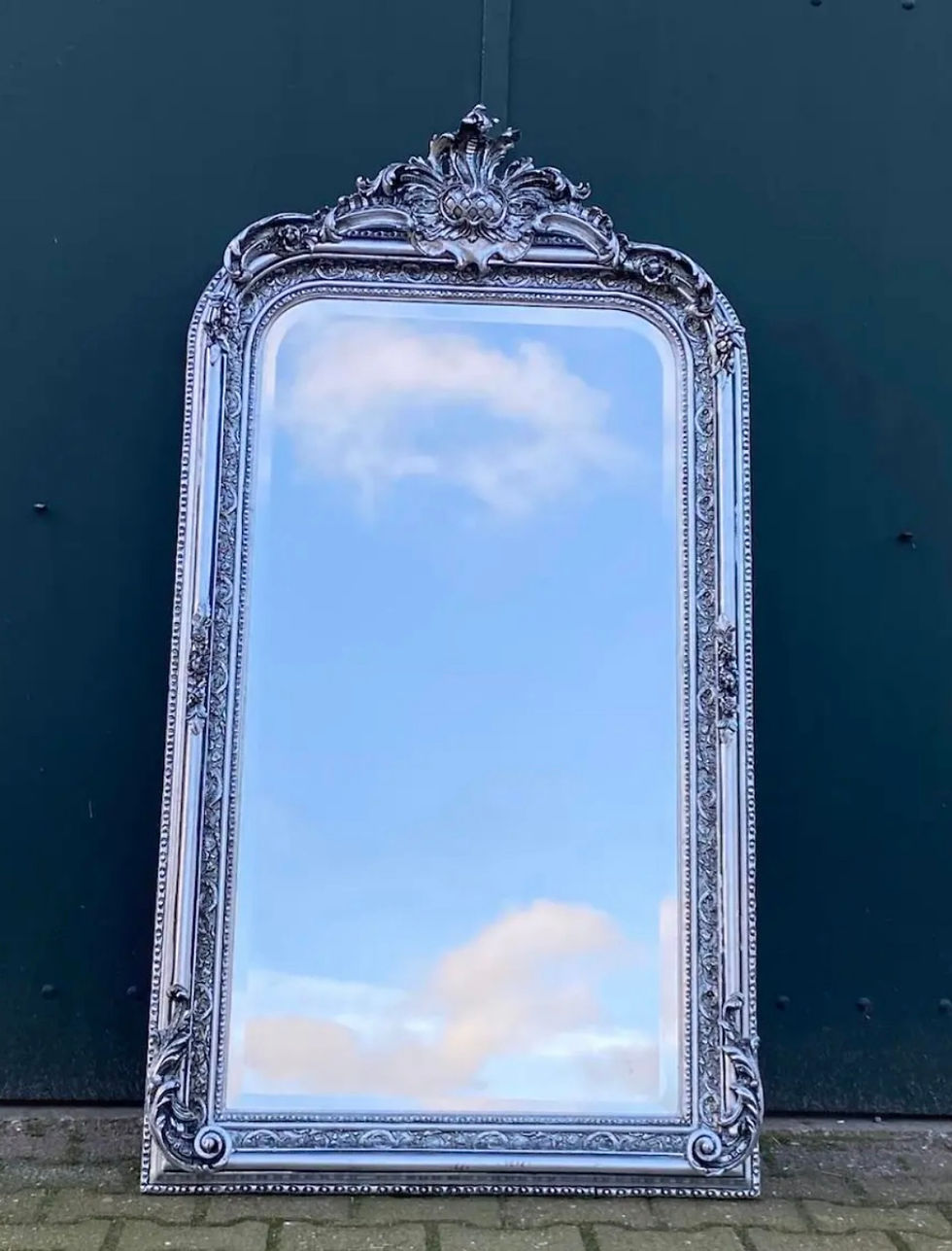 Thumbnail: French Louis XVI Baroque Rococo Style Mirror - Single or Pair