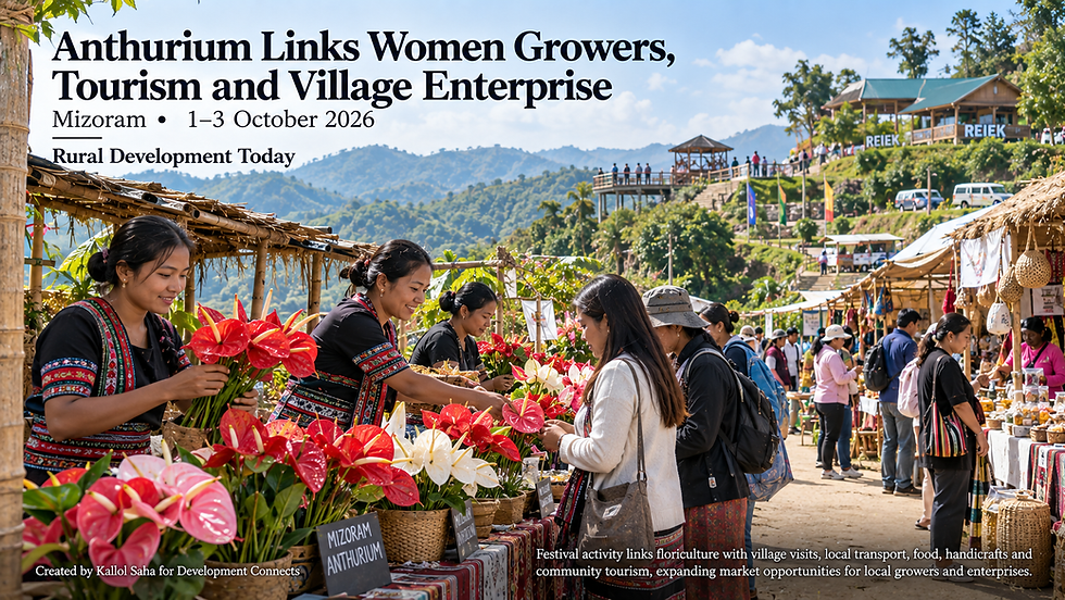 Mizoram Anthurium Festival Links Women Growers, Tourism and Enterprise