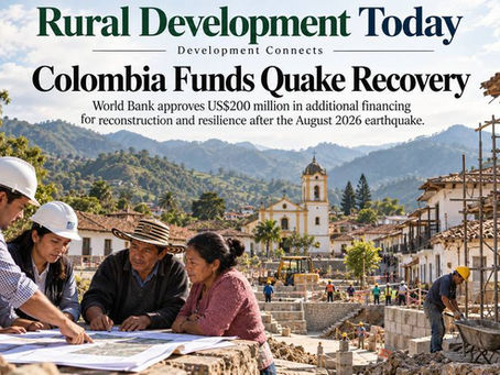 Colombia Secures US$200 Million Additional Earthquake Recovery Financing