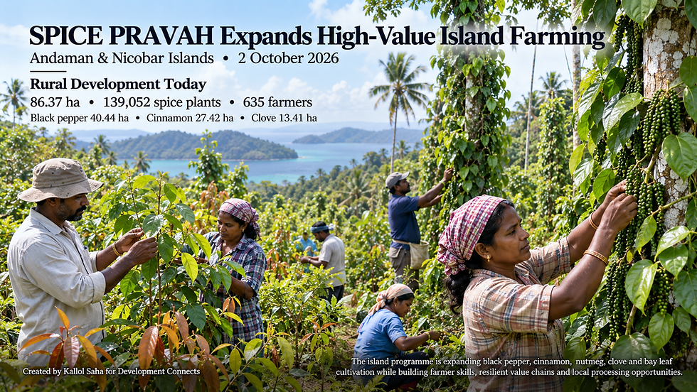 SPICE PRAVAH Expands High-Value Spice Farming in Islands