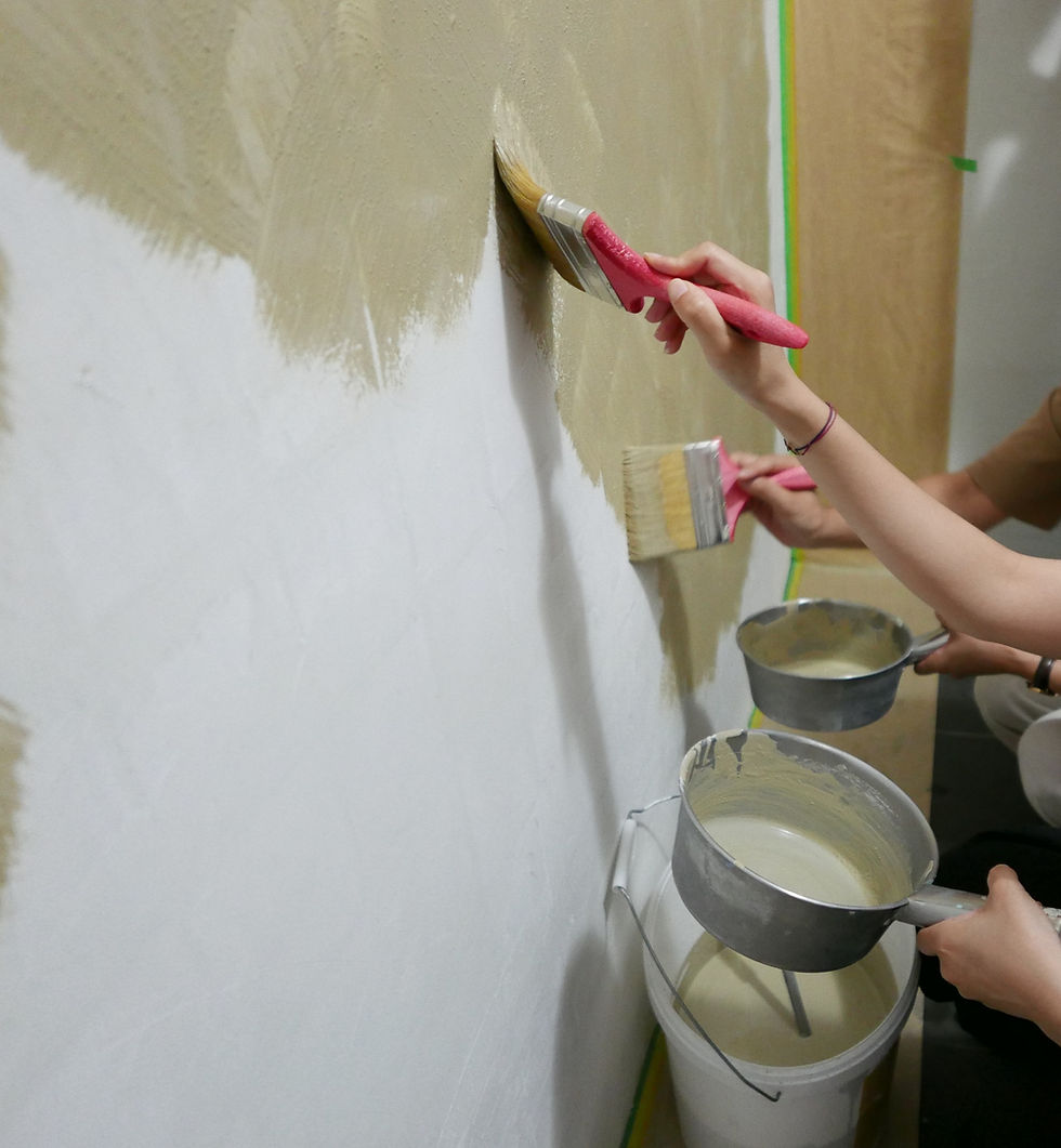 灰泥交叉刷塗技巧