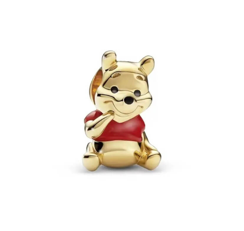 Winnie the Pooh - Zilver 925 -Gold plated