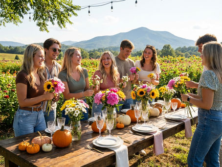 Bloom & Harvest: Designing Elegant Events with Seasonal Flower Fields and Pumpkin Patches at The Venue at Far Out Farms