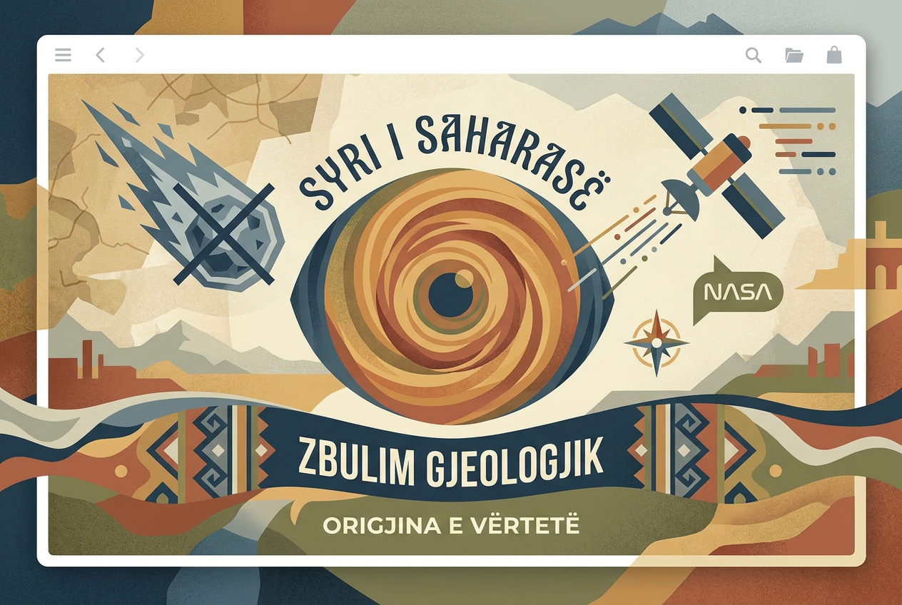 “Syri i Saharasë” nuk është krater meteori, zbulimi i ri i NASA-s tregon origjinën e vërtetë
