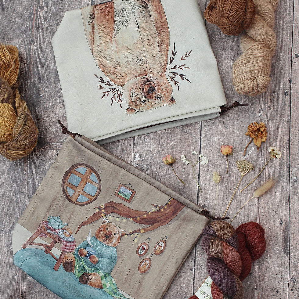 Thumbnail: (Winter) Bruno | Project Bag (Brown Bear)