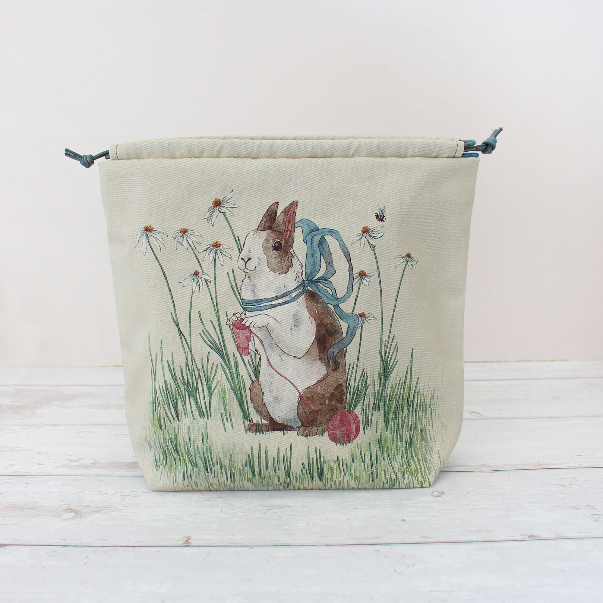 Daisy | Project Bag (knitting rabbit)