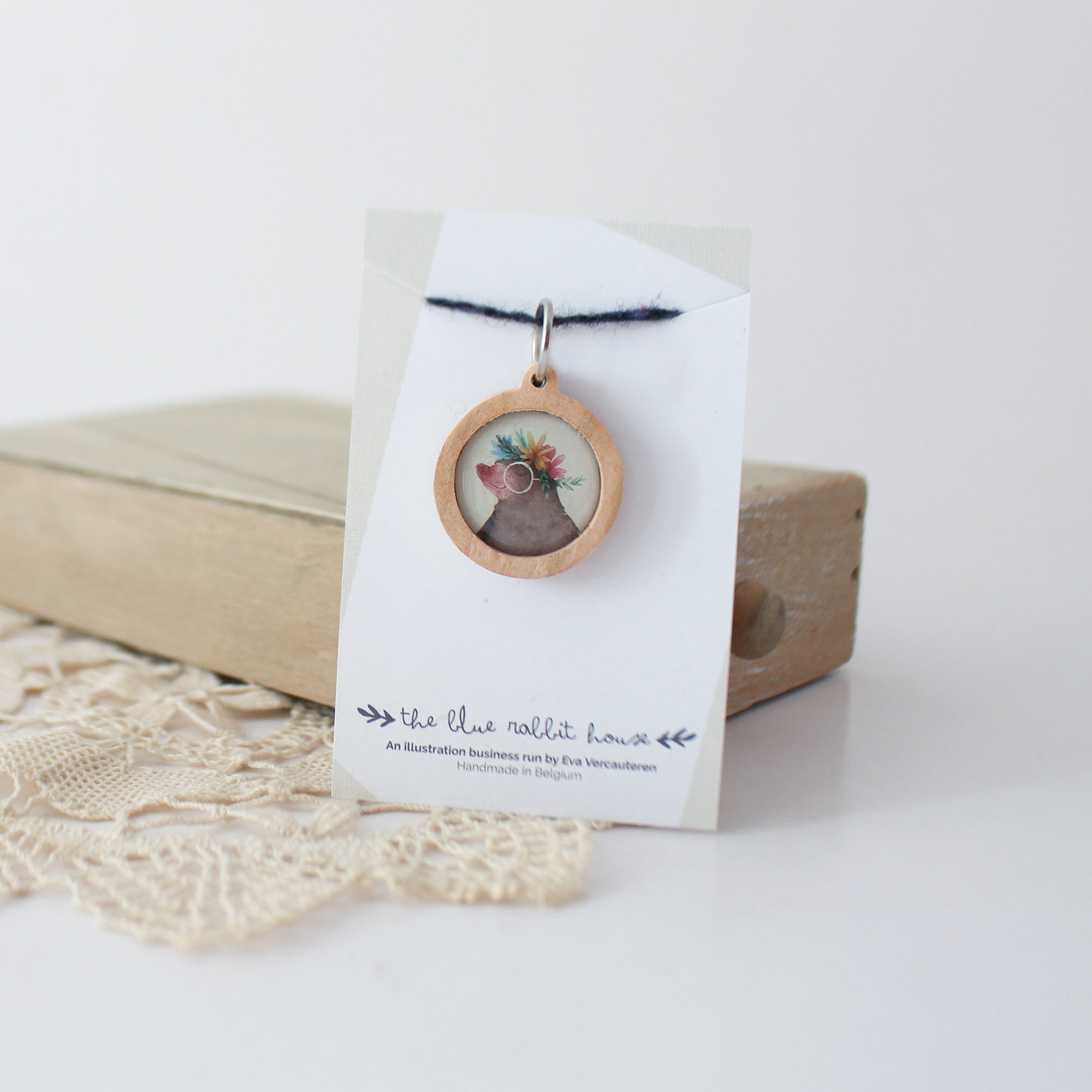 Dolores | Wooden Stitch Marker