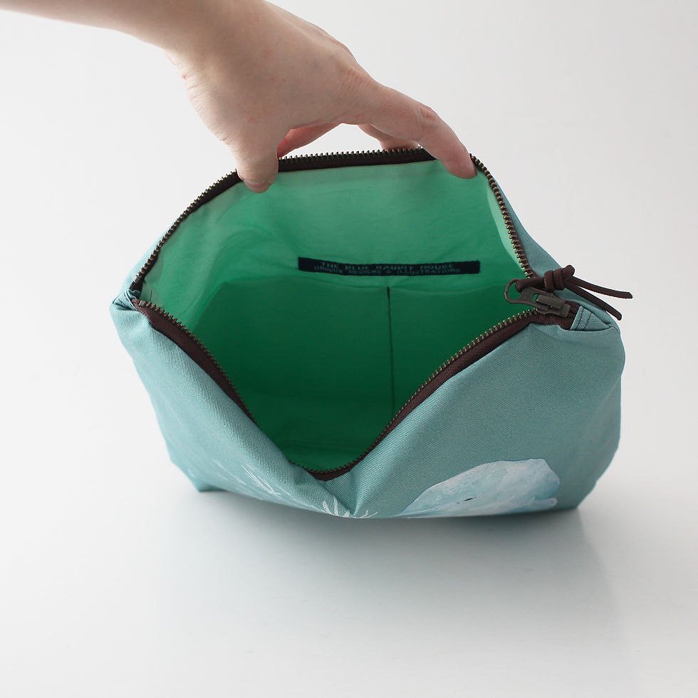 Thumbnail: Ready to Ship - Beau | Extra Large Zipper Pouch with Inside Pockets