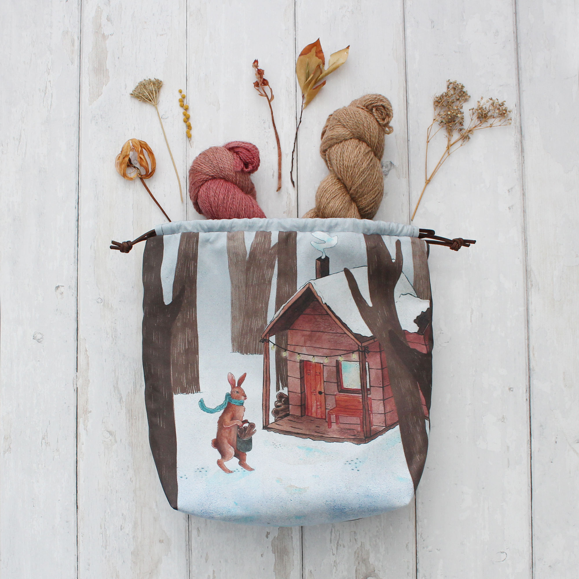 Jule | Project Bag (Winter Hare)