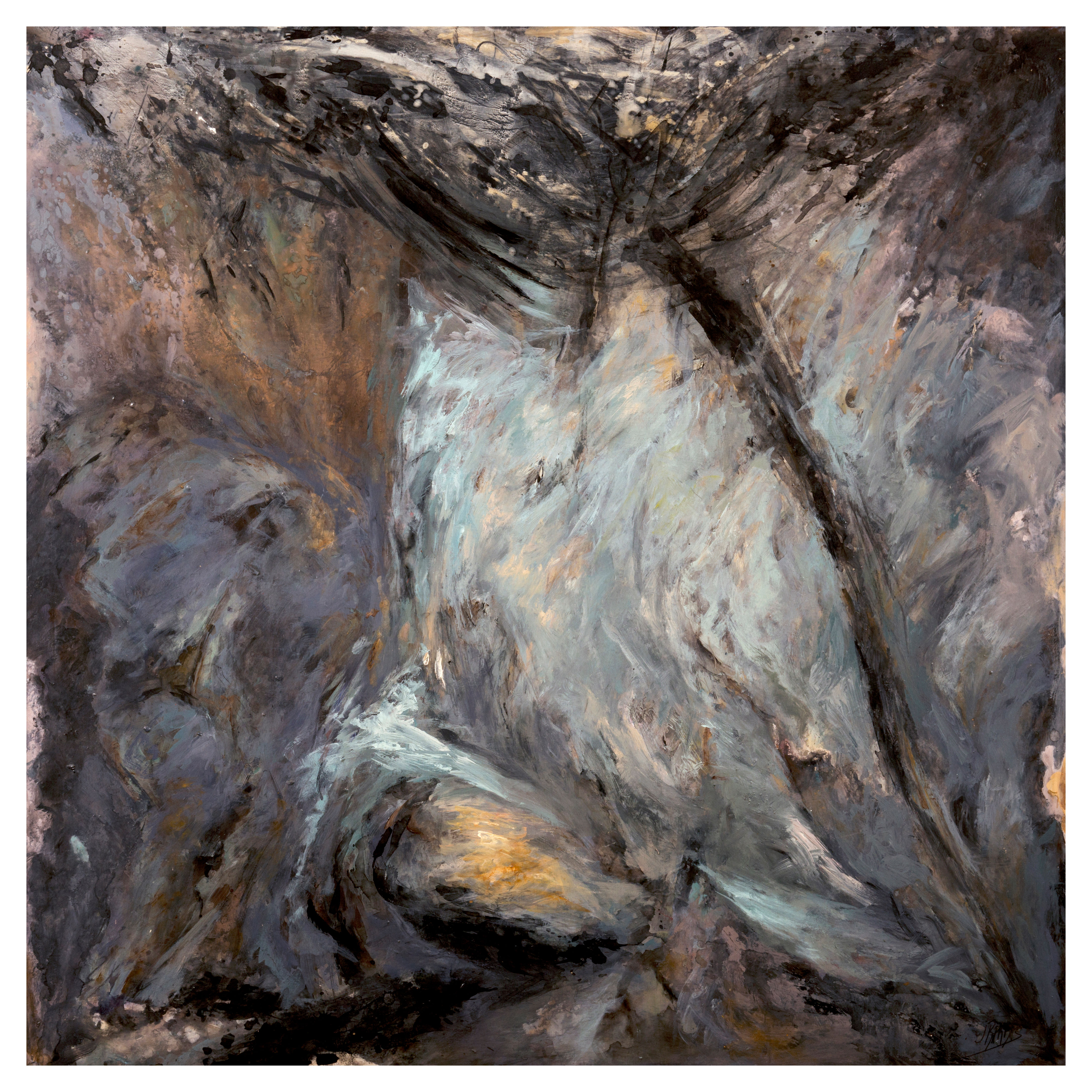 Jocelyne BARBAS “l'arbre bleu” Digigraphie 30x30 cm