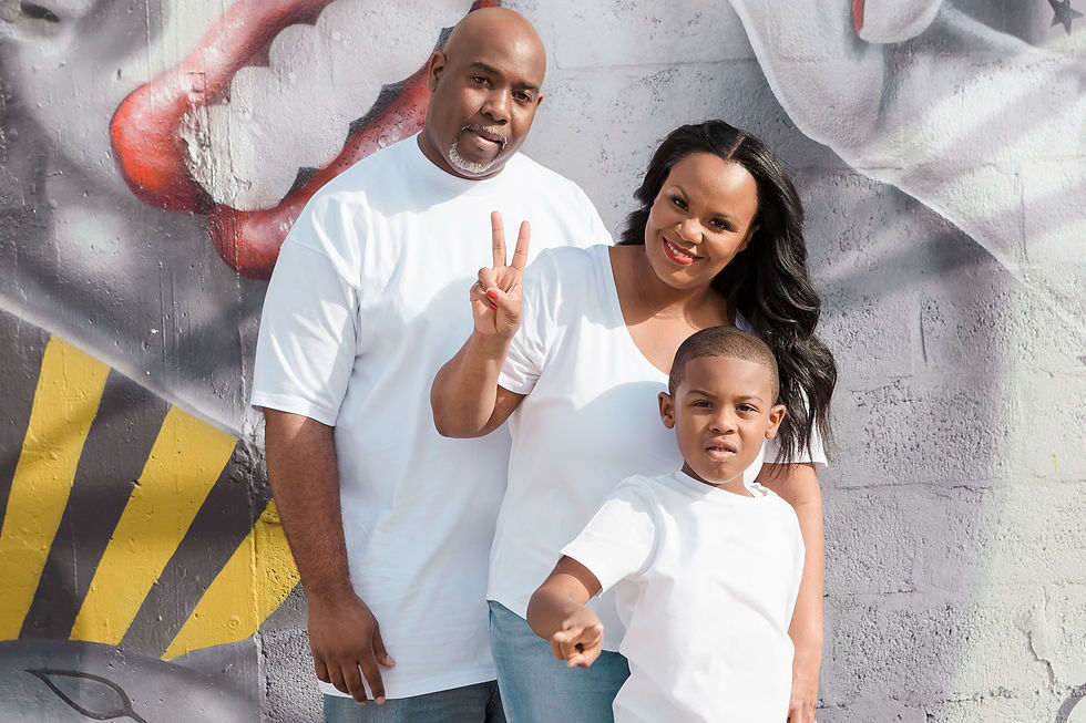 Taneisha, Xavier, and Jayden (5 years old at the time). 2019.