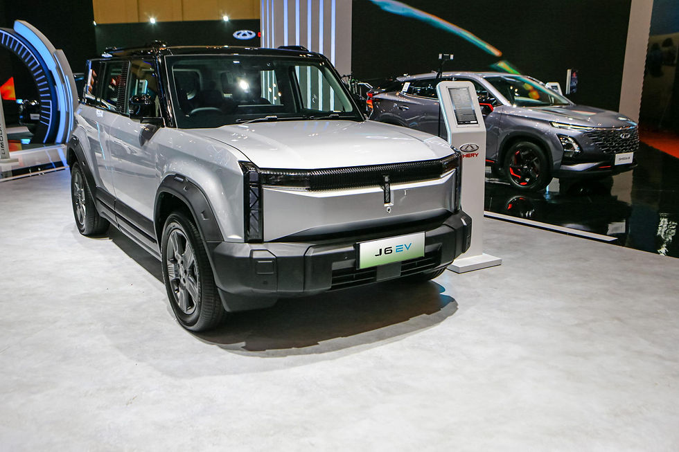 Chery J6 EV: Mobil Listrik Offroad Bergaya Futuristik