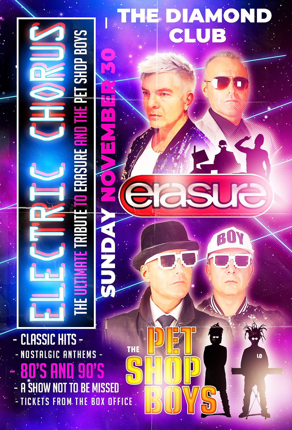 ELECTRIC CHORUS/ TRIBUTE TO ERASURE AND PETSHOP BOYS