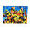 Thumbnail: Small puzzle with the Teenage Mutant Ninja Turtles printed on it. They are posing with their weapons.
