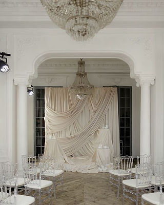 Elegant Reception Drapery Wedding Trend