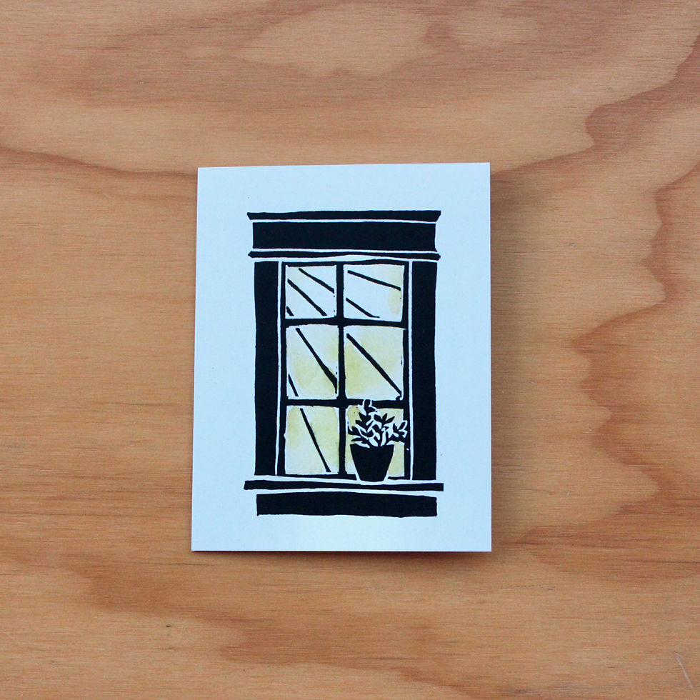 Thumbnail: Window Linocut Card - Katharina Nuss