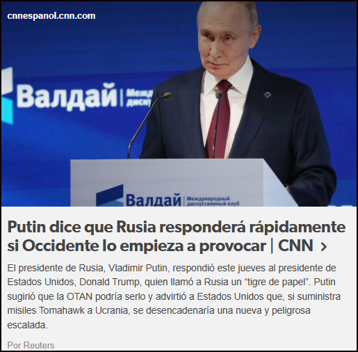  Sochi, octubre de 2025 – El rugido del “tigre de papel”