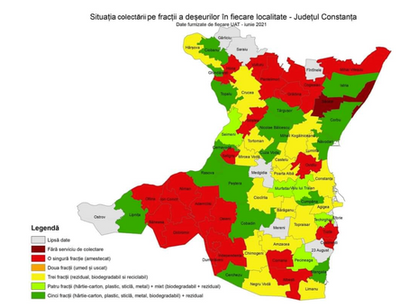 Colectarea selectivă a deșeurilor în Județul Constanța
