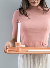 Girl Holding Tray