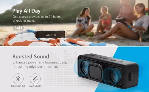 Miniatura: Caixa De Som Anker Soundcore 2 Bluetooth Portátil Original