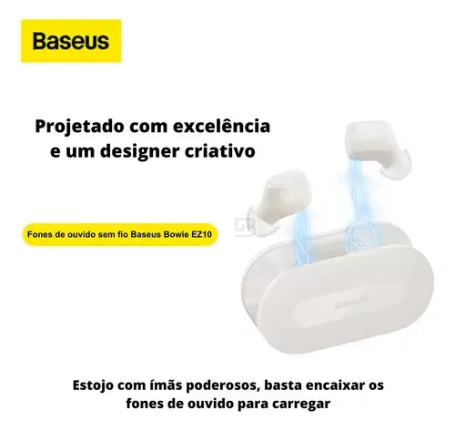 Miniatura: Fone Baseus Bluetooth Mini In-ear Bowie EZ 10 Lançamento