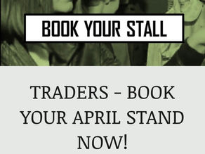 TRADERS! last few April stalls left