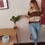 Thumbnail: Stripy Polo // Flare Jeans