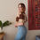 Thumbnail: Stripy Polo // Flare Jeans