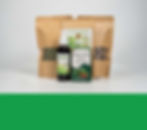 Produits à base d'herbes locales.