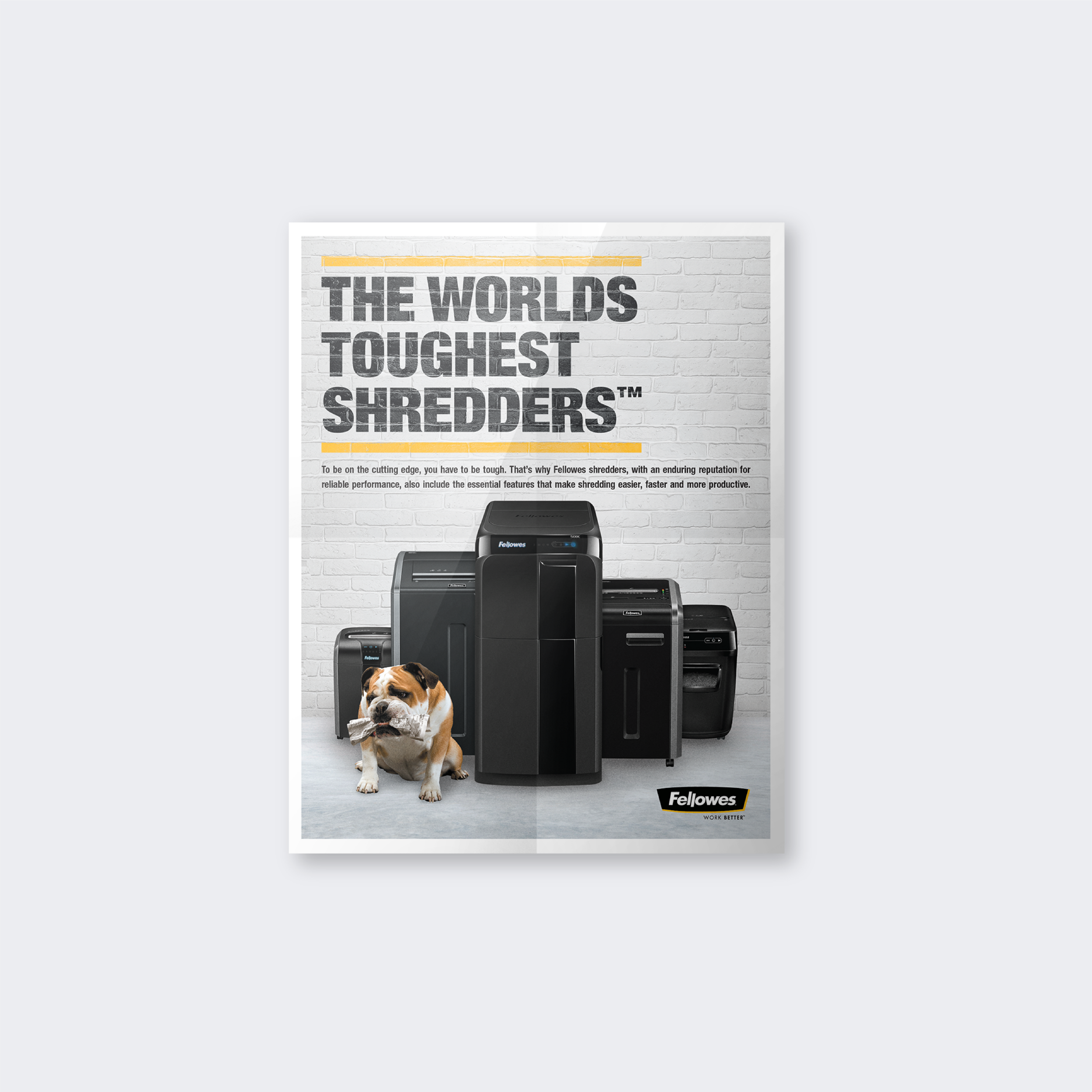 Fellowes® Shredder Print Ad
