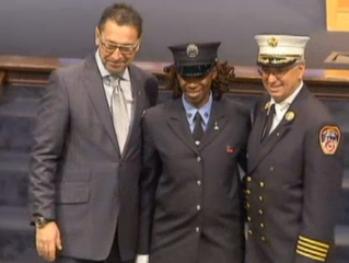 FF Tracy Lewis promoted to Lieutenant