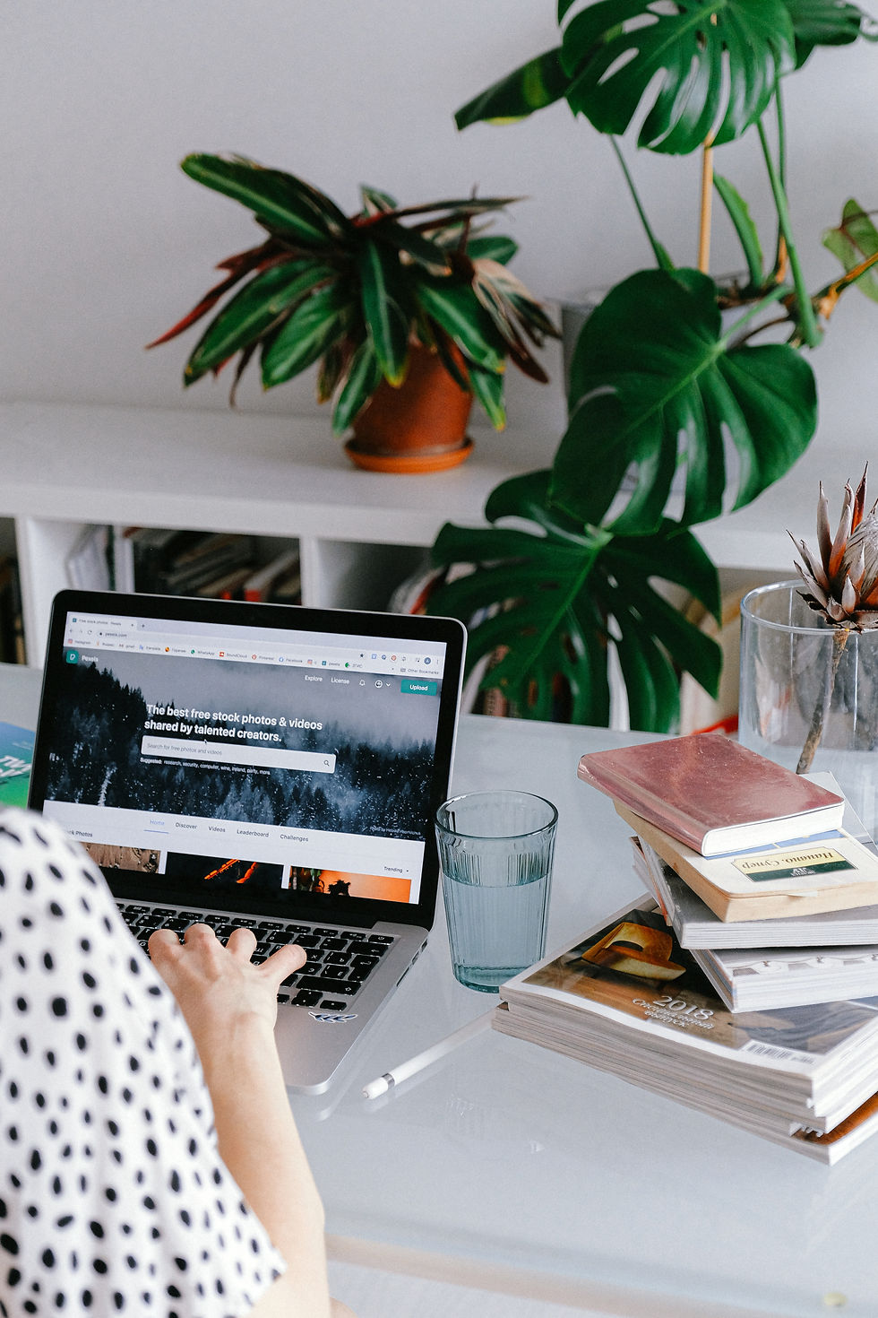 Person Working on Website