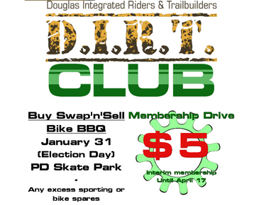 DIRT Club membership drive poster