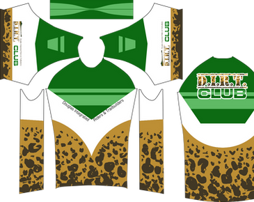 DIRT Club jersey layout