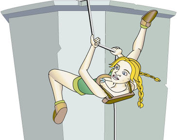Hilde climbing