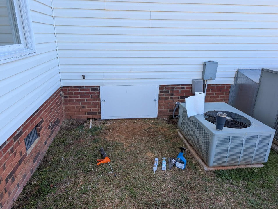 crawl space door pvc