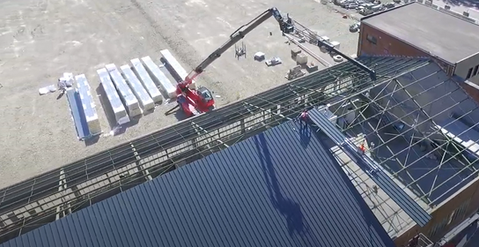 Rénovation d'une entrepôt à Marchin