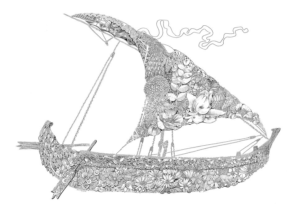 The sailing boat from the Collection of Poodle Mika