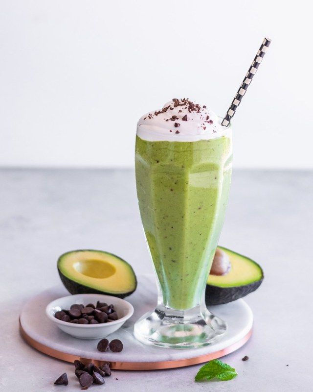 Mint Chip Avocado Milkshake